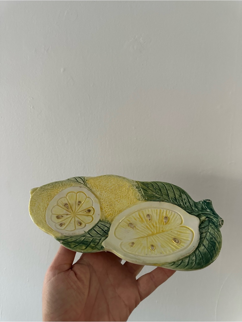 Vintage Ceramic Lemon Serving Dish